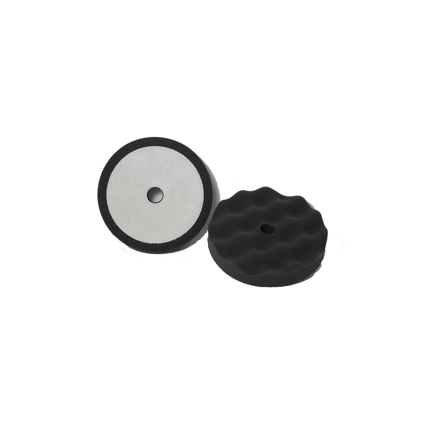 Final Finish Black Velcro Waffle Foam Pad [6 in]  [2/Pk]