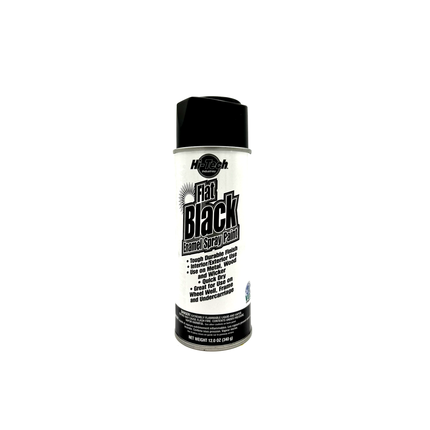 Flat Black Econo Spray Paint 10 oz